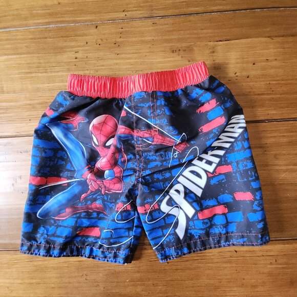 Marvel Toddler Boys Spiderman Swim Trunks Size 3T - Picture 1 of 5